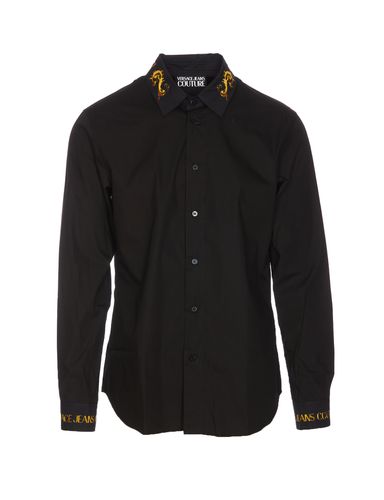 Round Hem Logo Trim Shirt - Versace Jeans Couture - Modalova