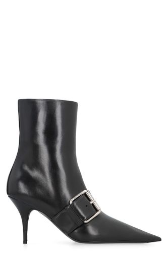 Knife 80 Leather Ankle Boots - Balenciaga - Modalova