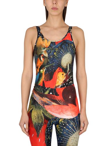 Leotard With Print - Alexander McQueen - Modalova