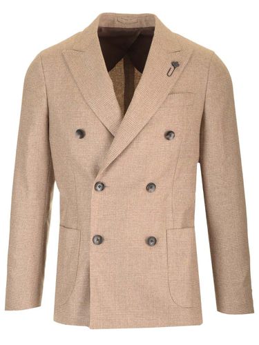 Double-breasted Jacket In Cashmere - Lardini - Modalova