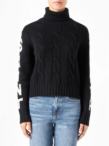 Woman Turtleneck Braided Sweater - MC2 Saint Barth - Modalova