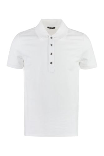 Balmain Knitted Cotton Polo Shirt - Balmain - Modalova