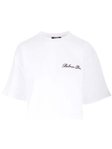 T-shirt With Iconic Embroidery - Balmain - Modalova