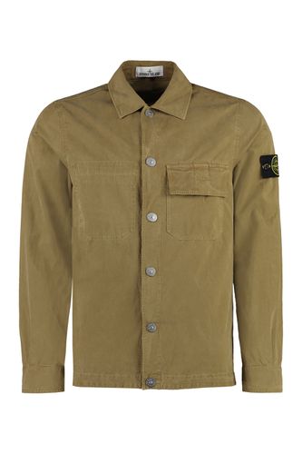 Stone Island Cotton Overshirt - Stone Island - Modalova