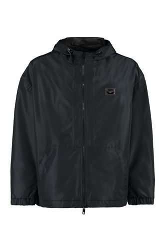 Technical Fabric Hooded Jacket - Dolce & Gabbana - Modalova