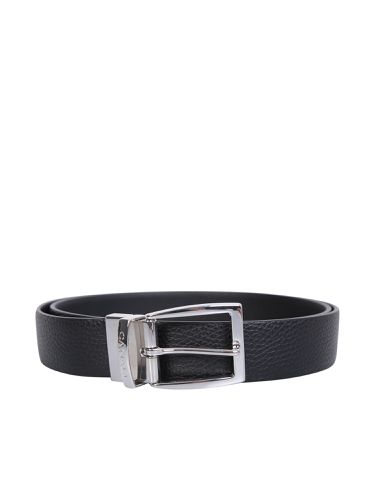 Canali Pabbled Leather Belt - Canali - Modalova