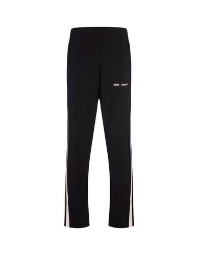 Black Wool And Cashmere Track Trousers - Palm Angels - Modalova