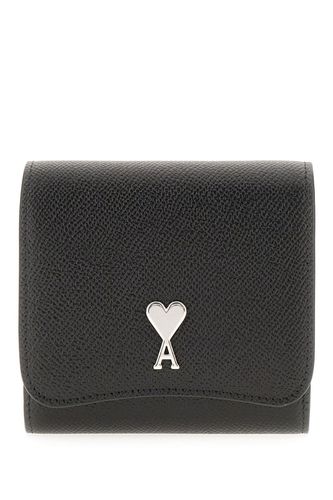 Logo Plaque Tri-fold Wallet - Ami Alexandre Mattiussi - Modalova