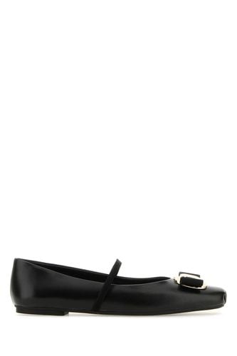 Nappa Leather Zina Ballerinas - Ferragamo - Modalova