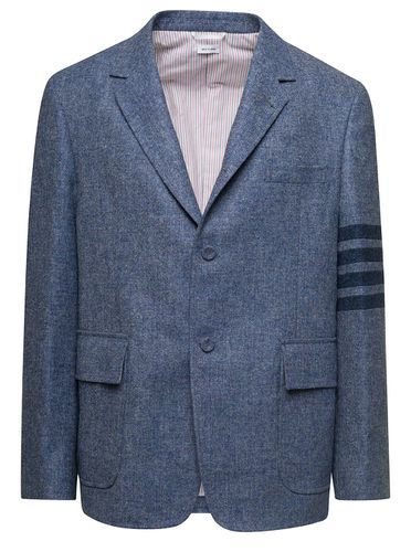 Unstructured Straight Fit S/c W/sewed In 4bar In Solid Donegal Tweed - Thom Browne - Modalova