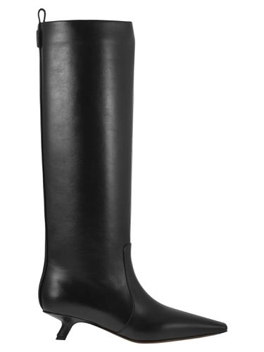 Nappa Leather Boots With Shiny Loop Detail - Brunello Cucinelli - Modalova