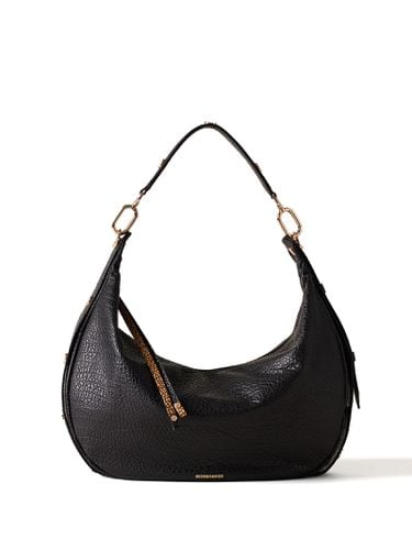 Oyster Hobo Shoulder Bag Medium Black - Borbonese - Modalova