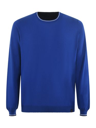 Fay Rib Trim Plain Sweatshirt - Fay - Modalova