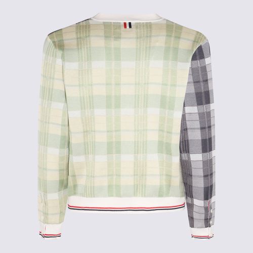 Multicolour Check Cotton Pastel Cardigan - Thom Browne - Modalova