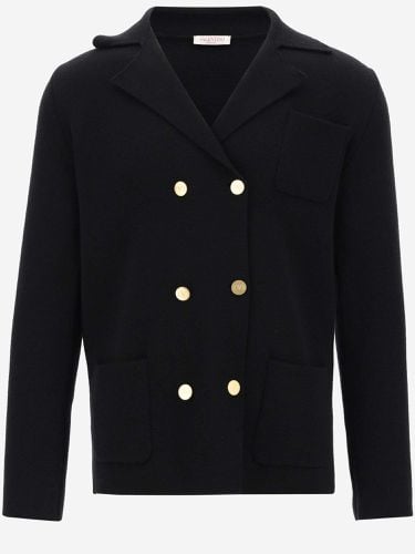 Double-breasted Wool Cardigan - Valentino Garavani - Modalova