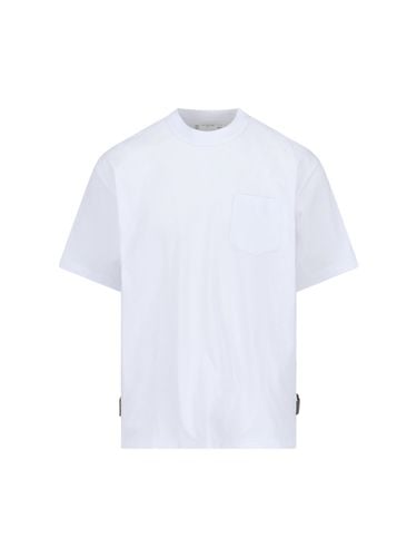 Sacai Zip Detail T-shirt - Sacai - Modalova