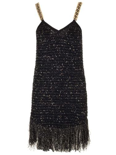 Balmain Fringed Tweed Dress - Balmain - Modalova