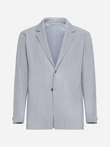 Pleated Fabric Single-breasted Blazer - Homme Plissé Issey Miyake - Modalova