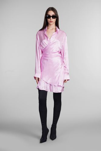 Balenciaga Pink Silk Shirt Dress - Balenciaga - Modalova