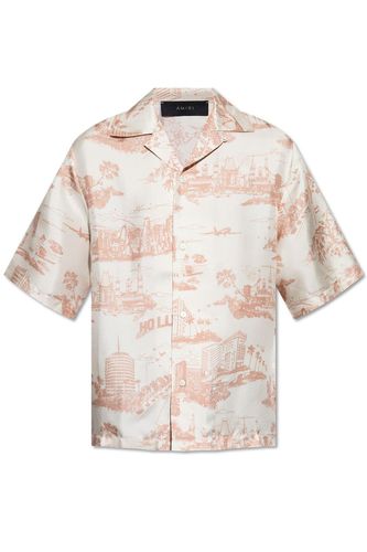 La Landmark Printed Short-sleeved Shirt - AMIRI - Modalova