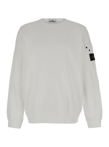 Crewneck Sweater With Patch Pocket In Cotton Man - Stone Island - Modalova