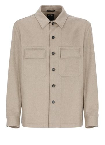 Zegna Cashmere Overshirt - Zegna - Modalova