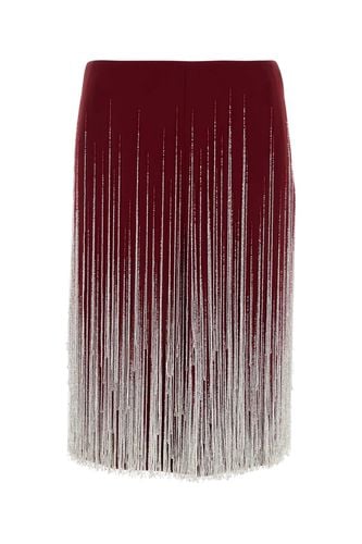 Gucci Tiziano Red Silk Blend Skirt - Gucci - Modalova