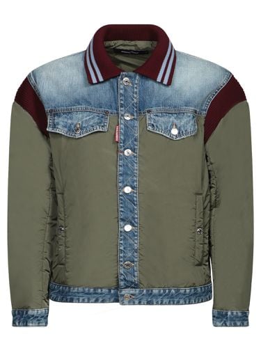 Denim Varsity Jacket - Dsquared2 - Modalova