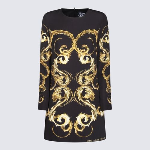 Black And Gold Dress - Versace Jeans Couture - Modalova