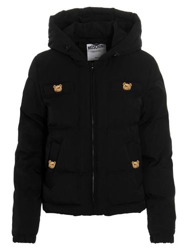 Moschino Logo Button Down Jacket - Moschino - Modalova