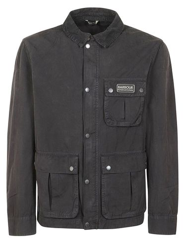 Barbour Logo Patch Zipped Jacket - Barbour - Modalova