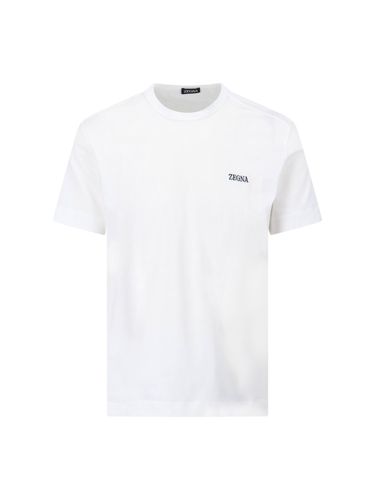 Zegna Logo T-shirt - Zegna - Modalova