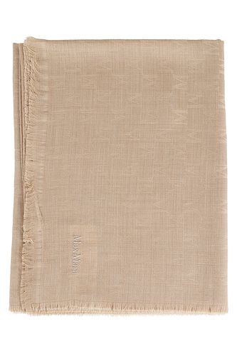 Magico Light Brown Wool Scarf - Max Mara - Modalova