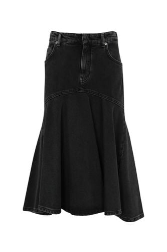 Black Denim Midi Skirt - Philosophy di Lorenzo Serafini - Modalova