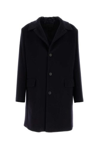 Prada Midnight Blue Wool Blend Coat - Prada - Modalova