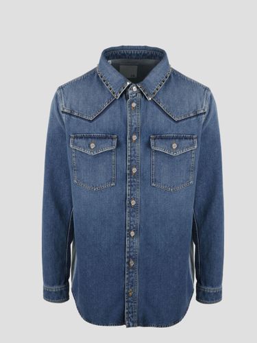 Black Untitled Denim Shirt With Studs - Valentino Garavani - Modalova