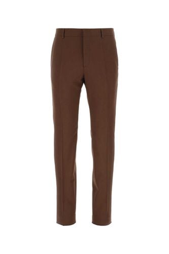 Valentino Garavani Brown Wool Pant - Valentino Garavani - Modalova