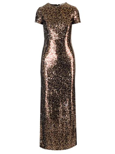 Open Back Sequins Long Dress - Palm Angels - Modalova