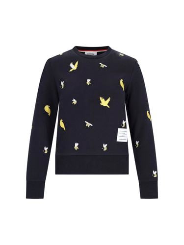 Birds And Bees Crew Neck Sweatshirt - Thom Browne - Modalova