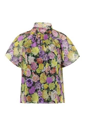 Floral Short Sleeves Shirt - Max Mara Studio - Modalova