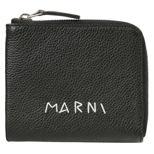 Logo-embroidered Zipped Wallet - Marni - Modalova