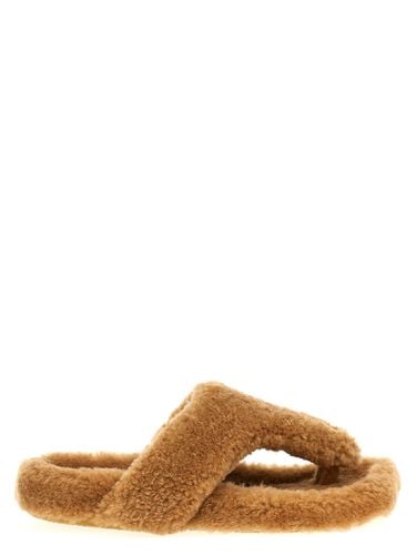 Loewe Shearling Sandals - Loewe - Modalova