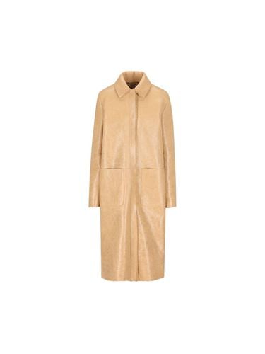 Fendi Collared Long Coat - Fendi - Modalova