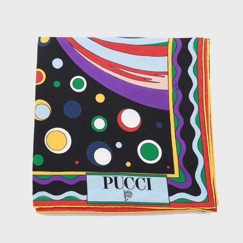 Pucci Black And Purple Silk Scarves - Pucci - Modalova