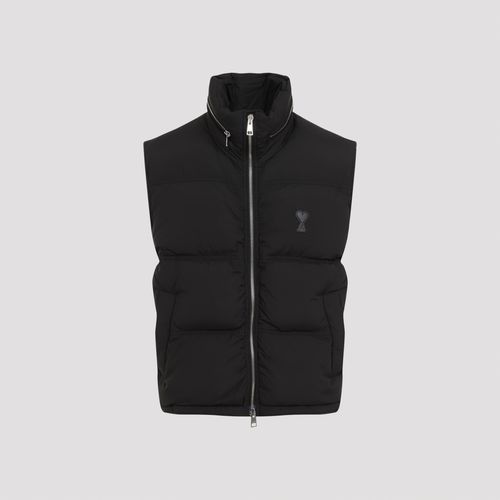 Down Vest With Hood - Ami Alexandre Mattiussi - Modalova