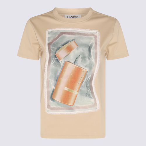 Lanvin Sand Cotton T-shirt - Lanvin - Modalova