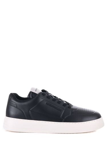 Emporio Armani Leather Sneakers - Emporio Armani - Modalova