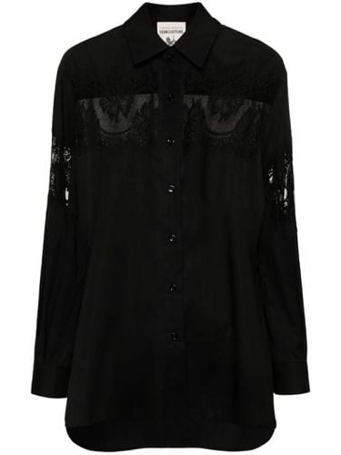 SEMICOUTURE Black Poplin Shirt - SEMICOUTURE - Modalova