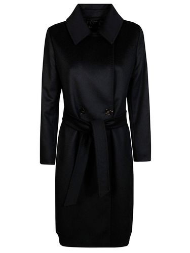 Belted Long-sleeved Coat - Max Mara Studio - Modalova