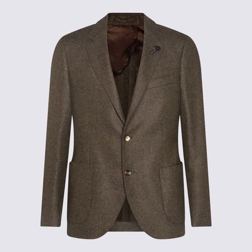 Lardini Army Wool Blazer - Lardini - Modalova